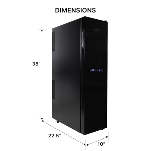 Image of Koolatron Urban Series 18 Bottle Slim Dual Zone Wine Cooler, Thermoelectric Wine Fridge, Freestanding Wine Refrigerator for Home Bar, Kitchen, Apartment, Condo, Cottage