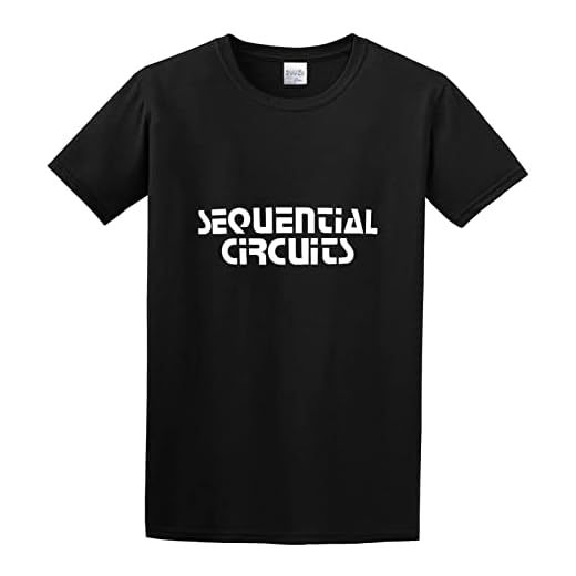 KAZHILAN Sequential Circuits Retro Synth Pro-One Prophet 5 10 Unisex 100% Cotton Short-Sleeve T-Shirts Black XXL