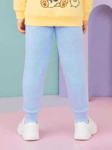 Image of KiddoPanti Boys Solid Fleece Track Pants | Cotton Poly Fleece Fabric | Ankle Length Bottom Rib | 2 Front Patch Pocket | Elastic Waist & Drawcord | Jogger Track Pants for Boys