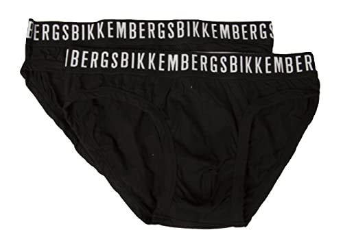 Men's briefs 2-piece pack visible elastic stretch cotton underwear article BKK1USP02BI BIPACK BRIEFS