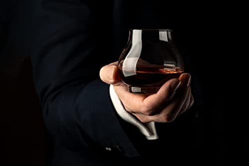 Small 8 Oz Brandy, Cognac And Armagnac Tasting Glasses | Set Of 4 | Professional Balloon Shaped Snifters For Nosing And Sipping Neat Liquor And Spirits | Crystal Stemless Gift Sniffers For Brandy #TOP3