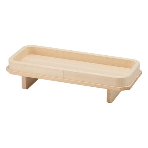 仏壇屋 滝田商店 長三宝(長膳) 7寸(巾21.5cm×奥行9.5cm)◆木製三宝、神棚(お宮)・神殿の神具、神前のお供えの道具【滝田商店発行 証明書付】