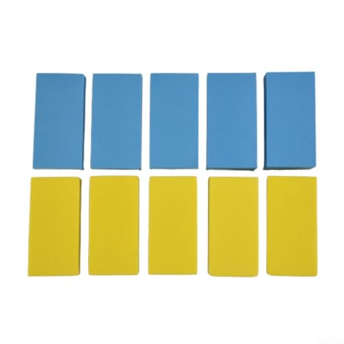 10 esponjas de detalles automotrices para aplicar capas de cera nano almohadillas de pulido utilizadas en pintura de vidrio y molduras