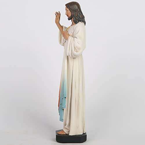 BC BUILDCLASSIC Divine Mercy Statue Catholic Gift, 10 inches H, Hand Painted
