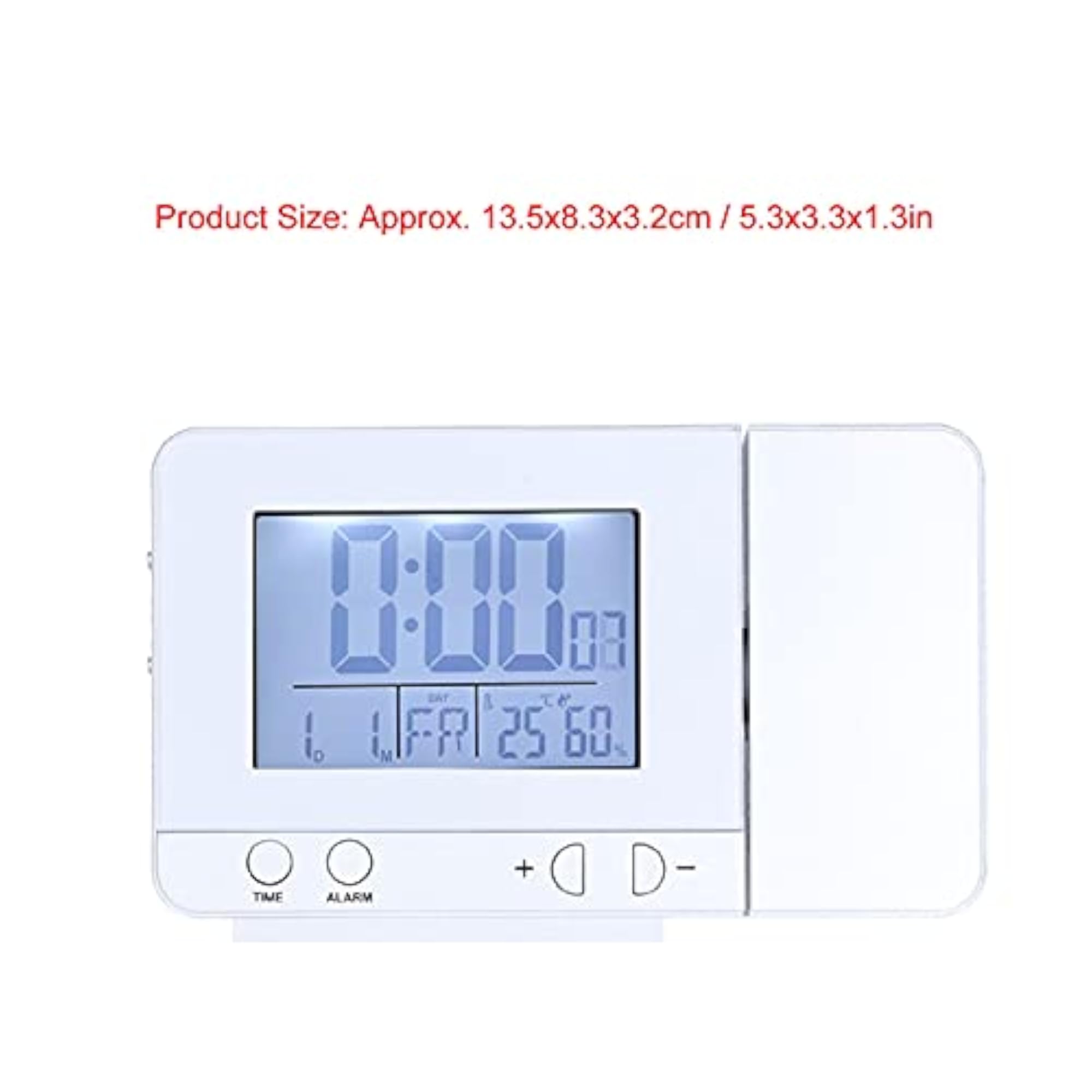 Projection Alarm Clock, Multifunctional Easy to Read