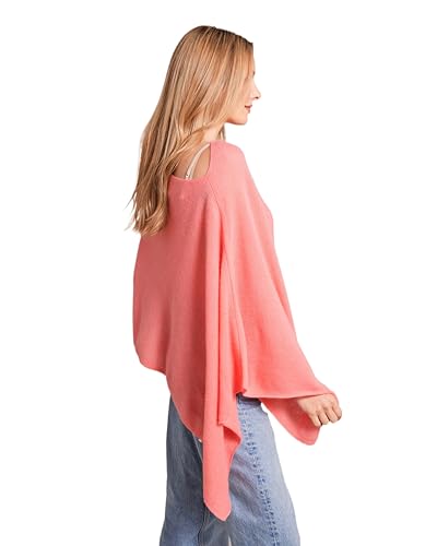 Image of CLAUDIA NICHOLE Womens 100% Cashmere Dress Topper - Cashmere Poncho Wrap