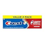 Crest Cavity Protection Toothpaste, Regular Paste, 5.7 Oz (Pack Of 2)