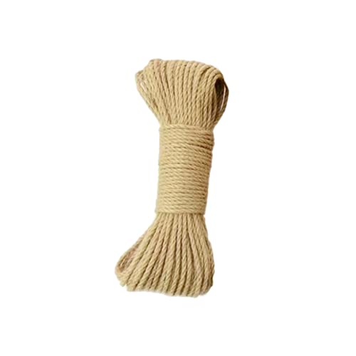 SEWACC Cuerda de Yute Natural Gruesa Diámetro Cuerda Decorativa Biodegradable para Manualidades Jardinería y Empaquetado
