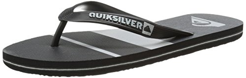 Quiksilver Men's Molokai Sunset 3 Point Sandal, Black/Black/Grey, 12 M US