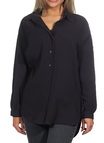 ONLY Damen ONLTHYRA Oversized Shirt NOOS WVN 15267998 ,Phantom ,L