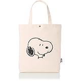 [ハピタス] トートバッグ SNOOPY スヌーピー SNP6009 PN70スヌーピーフェイス 背面ポケットタイプ