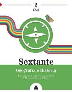 Portada de Geografia Historia 2º ESO 2023 Sextante