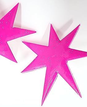Jem and the Holograms Jem Star Earrings (Pink or Red)