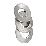200pcs Conical Knurled Spring Contact Washers Stainless Steel 304 for Industrial Use