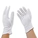 Produktbild Incutex 4 Paar Baumwollhandschuhe Handschuhe Baumwolle Trikot Handschuhe cotton gloves feuchtigkeitsspendende Handschuhe, Größe M, weiß