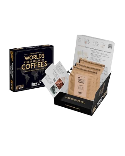 Original Gourmet Coffee Gift Set for Men & Women – 3 of the World’s Finest Single Estate Specialty & Organic Coffees | Brew & Enjoy Anytime, Anywhere | Hamper Style Letterbox Gift Idea for Him & Her