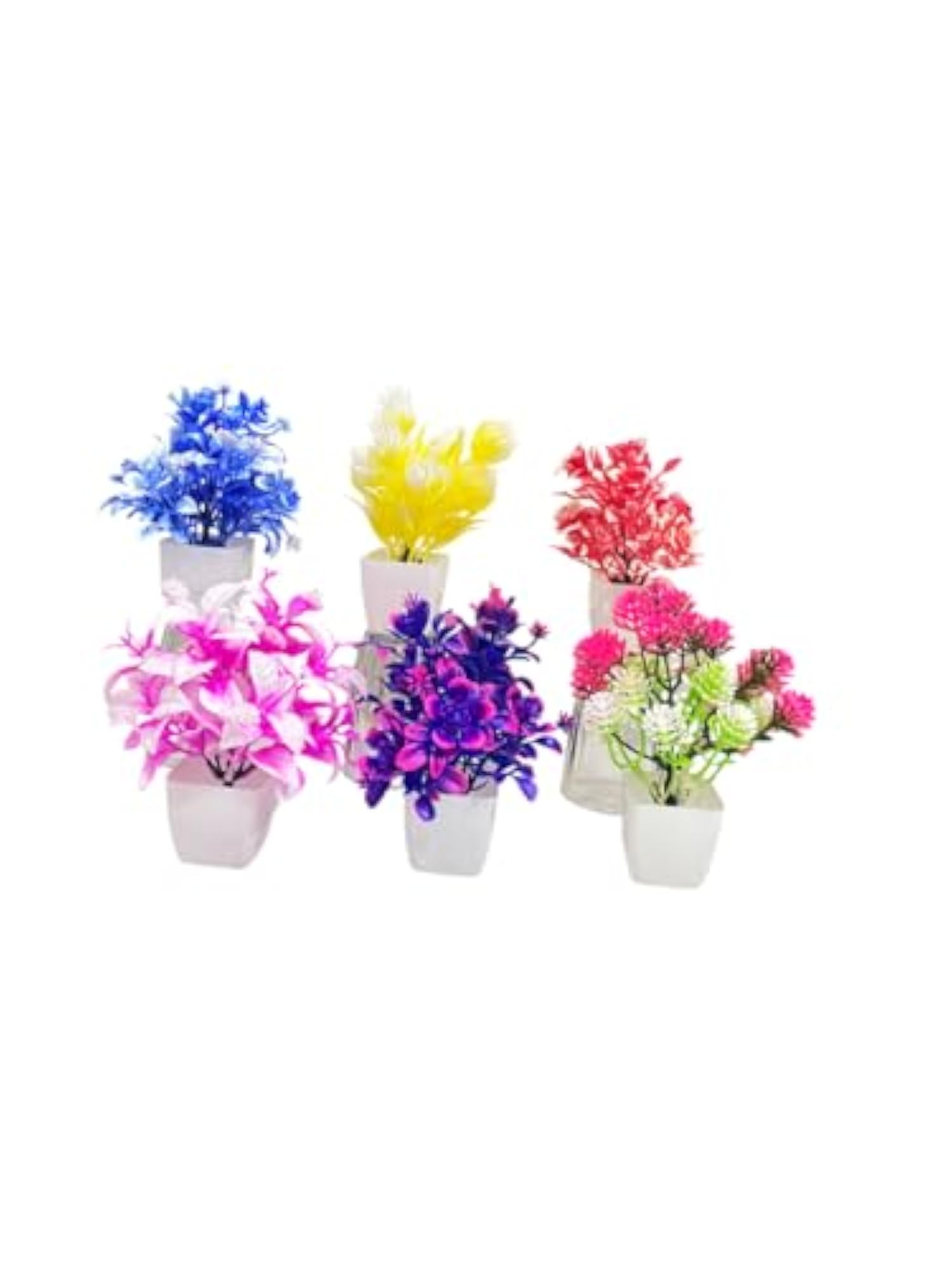 Artificial Flower Pot, Decorative Faux Flowers