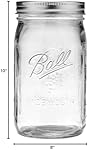 Ball Wide Mouth Quart Mason Jars 8-Pack image 11