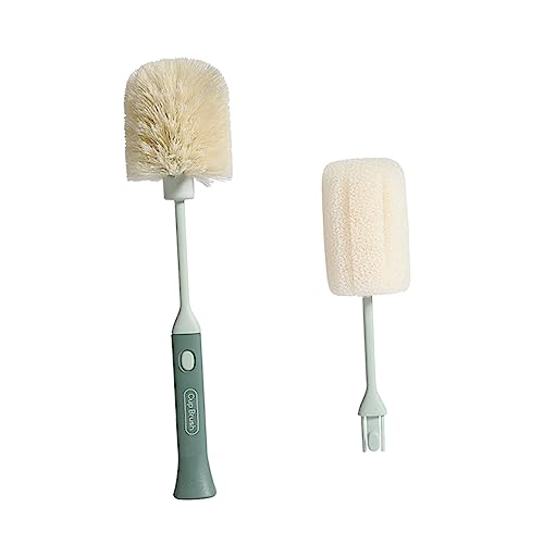 minkissy 1 Set Replaceable Cup Brush Glassware Cleaning Tool Home Cup Brush Bottle Cleaner Long Handle Cleaner Detachable Bottle Brush Bottle Brush Cleaning Brush Simple Mug Brush