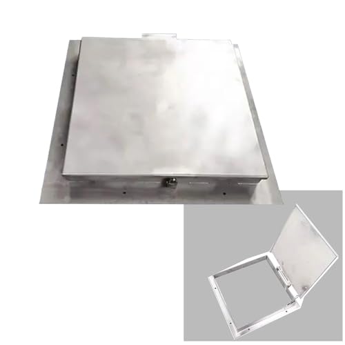 Trappe de regard de sol étanche en inox 40x40 contre infiltration électrique