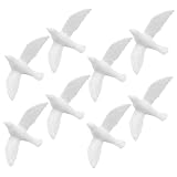 OFFSCH 8 Piezas de Pájaros en Miniatura para Casa de Muñecas, Modelo de Palomas Pequeñas de Resina, Decoración Ligera y Duradera para Accesorios de Casas de Muñecas y Juguetes