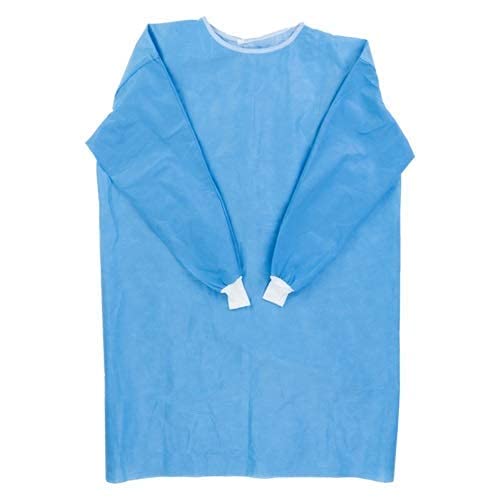 KAPGGRILA Surgical Gown Disposable and Reusable and Washable for Use Isolation and Saloon and Surgeon and Patient and Doctor gown for Personal Safety Gown Size Standard Blue, pavk of 4 with 50 pcs Head Cap (B09HKCGJJS) Amazon Price History, Amazon Price Tracker