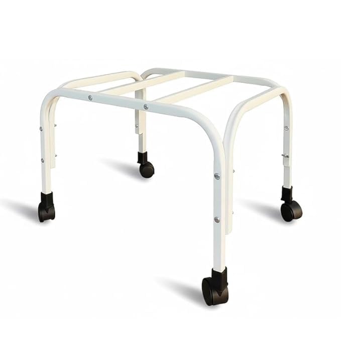 Image of CARE N TOUCH Heavy Duty Cooler Trolley with 360 Rotating Wheels | Universal Cooler Stand for Ice Box & Water Cooler | Adjustable Metal Frame Rolling Cooler Cart for Home, Office, Outdoor (white)