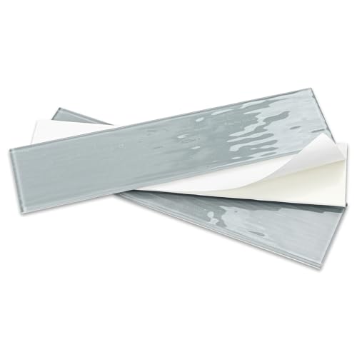 Adedeo Peel and Stick Glass Subway Tile 3 x 12