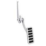 Pédale d'accélérateur universelle en aluminium 11,4 x 5,1 cm |Angle réglable et prise en main sûre |Pédale d'accélérateur pour voitures anciennes/hot rods/véhicules