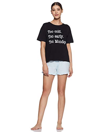 Amazon Brand - Symbol Women's Solid Cotton Stretch Half Sleeve Round Neck Regular Fit T-Shirt (Pack of 2) (Image - 6)