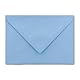 50 DIN C6 Briefumschläge hellblau 11,4 x 16,2 cm 90 g/m² Nassklebung Post-Umschläge ohne Fenster ideal für Weihnachten Grußkarten Einladungen von Ihrem Glüxx-Agent
