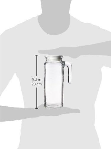 Bormioli Rocco Gelo Jug with White Lid, 41-Ounce