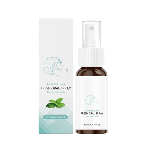 Ambientador Bucal Menta,Spray Bucal 20ml,Spray Oral Contra El Mal Aliento,Menta Spray Eliminar Aliento,Sprays Para La Higiene Bucals,Ambientadores De Alientos,Sprays Alientos Fresco Frmula Natural