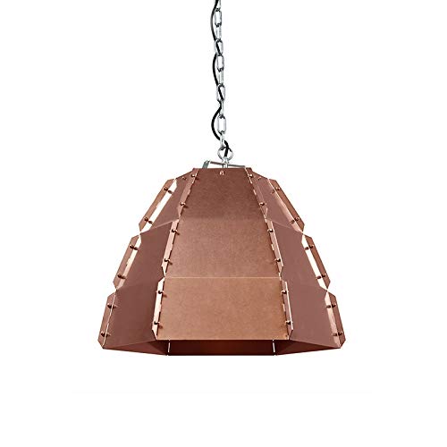 Preisvergleich Produktbild QAZQA Design / Industrie / Industrial Esstisch / Esszimmer / Pendelleuchte / Pendellampe / Hängelampe / Lampe / Leuchte Niro kupfer / Innenbeleuchtung / Wohnzimmerlampe / Küche Stahl Rund LED geeignet