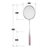 MQPALZKD Badminton Racket & Carrying Bag Set Badminton Set Indoor Outdoor Sporting Goods