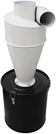 Cyclone Dust Collector - High Efficiency Shop Vac Dust Separator (Black)