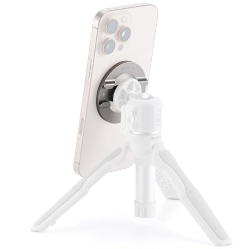 Tilta Soporte Magnético Universal Compatible con iPhones, Android Teléfonos con Rosca de 1/4-20 y Receptores de Zapata Fría - Gris Titanio TA-UMM-1420-TG