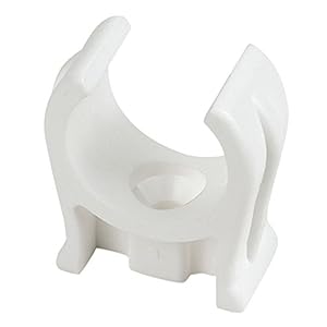 Merriway BH01892 (25 Pcs) 15mm (5/8 inch) Plastic Pipe Clip-White – Pack of 25 Pieces
