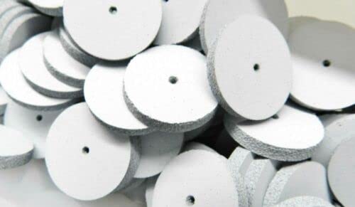 Silicone Square Edge Wheels White Coarse for Jewelry Polishing Made in Germany Pack of 10 by JTS