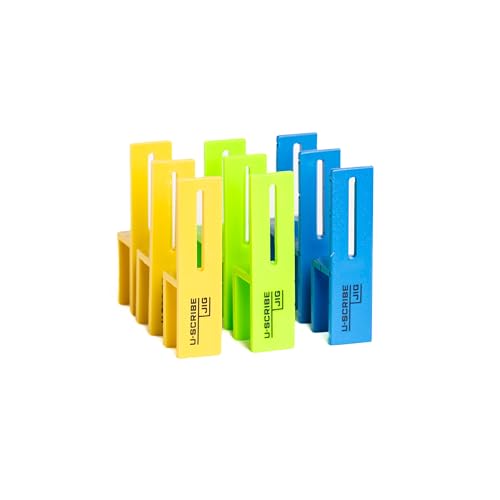 U-Scribe Jig Installateure-Set – Holzbearbeitung & Tischler-Vorrichtungen-Set – macht das Anreißen, Zehen-Tritte und Decken-Schreiben, ideal für Tischler, Schrank-Installationen, Möbelmontage