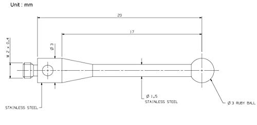 Inserts de bouton pour interrupteur tactile M2 20mm rubis A-5000-4160 - 2