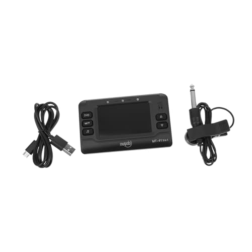 JOINPAYA 1 Juego Sintonizador De Ritmo Generador De Tonos Pedal Sintonizador Efector Sintonizador De Clip Sintonizadores Multi Digital Afinador De Guitarra Recargable Black Abdominales