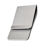 [タバラット] マネークリップ メンズ 指紋がつかない 日本製 真鍮 サンドブラスト加工 札ばさみ (シルバー)