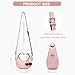 JQWSVE Small Top Handle Bags for Women Faux Leather Mini Purses Ladies Handbags Crescent Mini Crossbody Purse (A03 Pink)