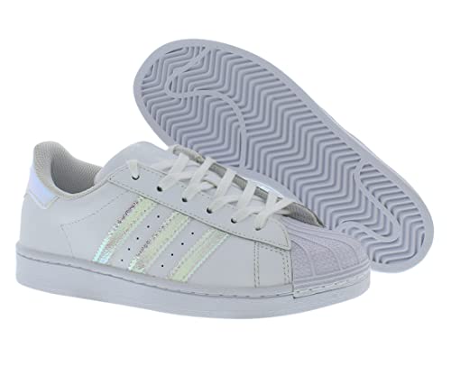 adidas Originals Superstar Girls Shoes Size 12, Color: White/Pink2