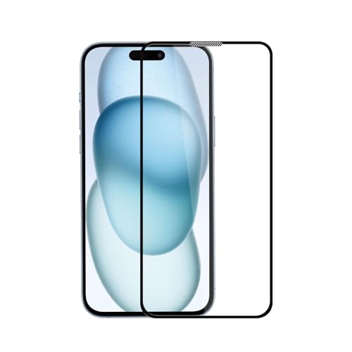 Image of GRIPP Dust-Proof 3D Japanese Tempered Glass Screen Protector for iPhone 15 Plus, iPhone 16 Plus (6.7 inch), Speaker Dust Guard, 3D Curved Edges, Scratch-Resistant, 9H Hardness, Bubble Free