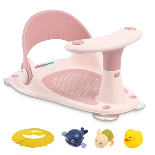 Image of Toddler Bath Seat(Pink Red)