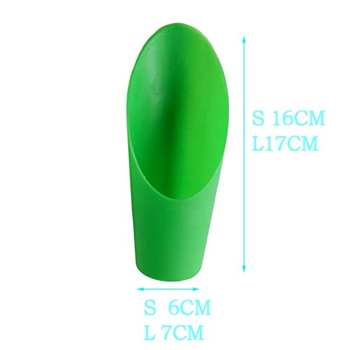 Lankater Planting Multi-purpose Shovel Fleshy Plant Soil Shovel Plastic Spade Bucket Scoop Potted Cultivation Cylinder Succulent Planting Potting Cup for Home Gardening Supplies(green)
