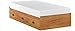 South Shore Prairie Collection Twin Bed with Storage - Platform Bed with 3 Drawers - Country Pine Finish
