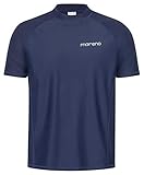 Herren UV-Schutz Kurzarm T-Shirt (Rashguard), Oeko-Tex 100 in Marine blau in Größe XXXL